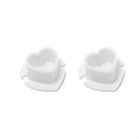 Tappini Cuore White 200pz