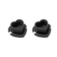 Tappini Cuore Black 200pz
