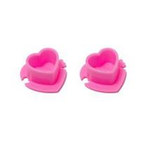 Tappini Cuore Pink 200pz